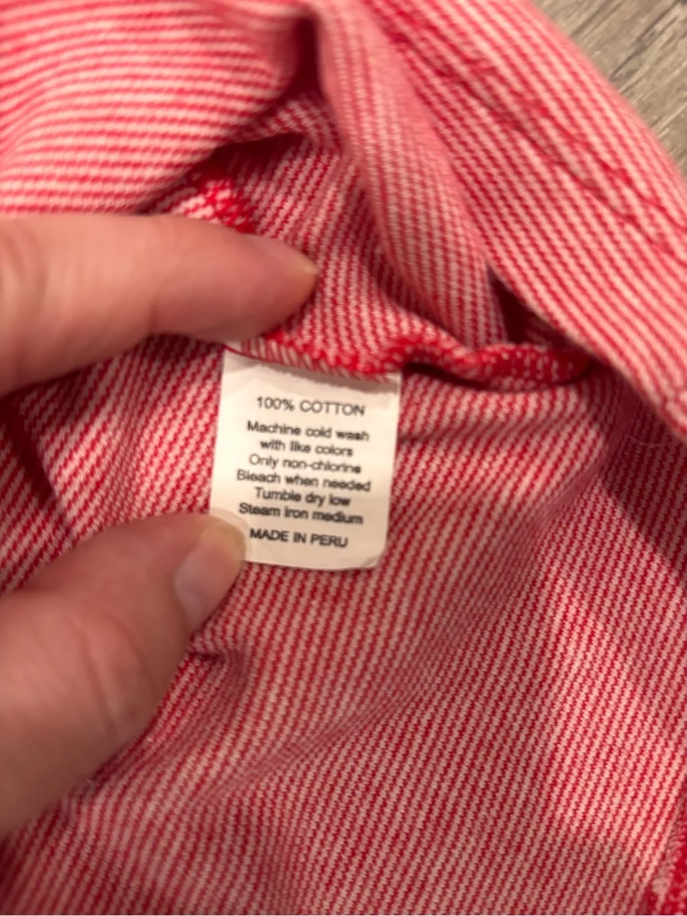 Baby Luigi 9 Months Girls Candy Cane Striped Collared Dress Cotton Christmas
